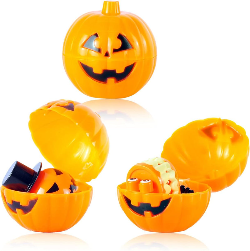 Halloween Prefilled Pumpkin Box with Wind Up Toys, 12 Pcs