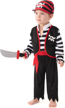 JOYIN Baby Pirate Costume - Infant Halloween Outfit Set for Toddler Dress-Up