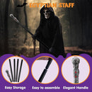 JOYIN Silver Vintage Walking Cane - Elegant Halloween Costume Prop