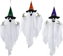 24.8in White Ghost with Colored Hats, 3 Pack