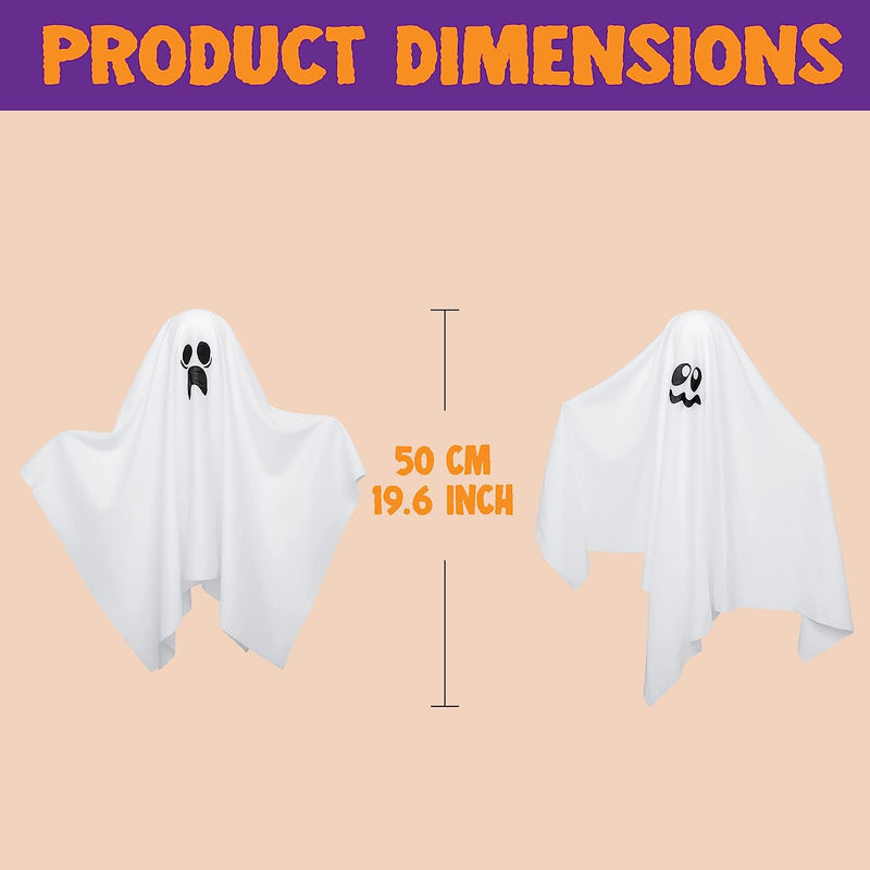 Halloween White Ghost, 4 Pcs