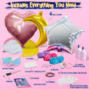 63Pcs 3D String Art Kit with 30 LED Bulbs & 6 Balloons