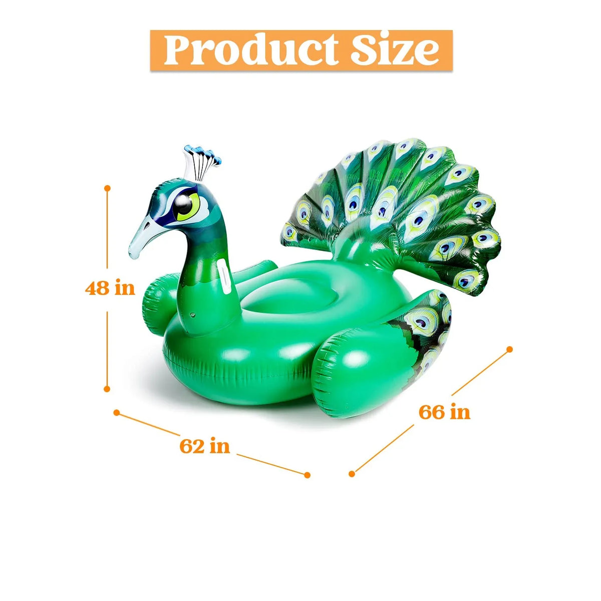 Peacock pool fashion floats