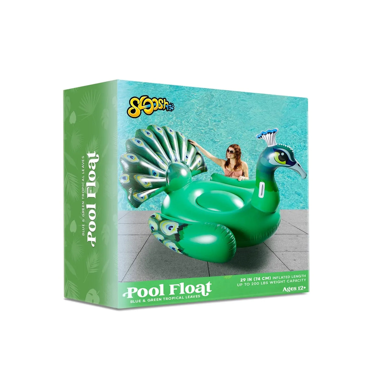 66in Giant Inflatable Peacock Pool Float