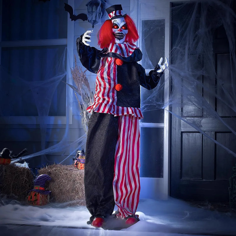 67in Halloween Animated Standing Clown