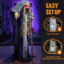 67” Halloween Animatronics Standing Hunchback Witch