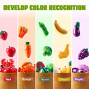 69Pcs Color Sorting Play Food Kitchen Set for Kids