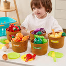 69Pcs Color Sorting Play Food Kitchen Set for Kids