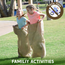 6 Pack Large Burlap 39in x 25in Potato Sacks Racing Bags for Kids & Adults