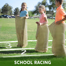 6 Pack Large Burlap 39in x 25in Potato Sacks Racing Bags for Kids & Adults