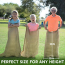6 Pack Large Burlap 39in x 25in Potato Sacks Racing Bags for Kids & Adults