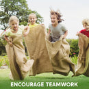 6 Pack Large Burlap 39in x 25in Potato Sacks Racing Bags for Kids & Adults