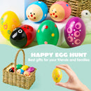 6Packs Easter Wooden Egg Shakers Maracas Percussion Musical