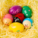 6Packs Easter Wooden Egg Shakers Maracas Percussion Musical