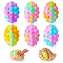 6Pcs Easter Pop Ball Fidget Eggs, Squishy Egg-Shaped pop Fidget Toy