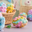 6Pcs Easter Pop Ball Fidget Eggs, Squishy Egg-Shaped pop Fidget Toy