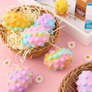 6Pcs Easter Pop Ball Fidget Eggs, Squishy Egg-Shaped pop Fidget Toy