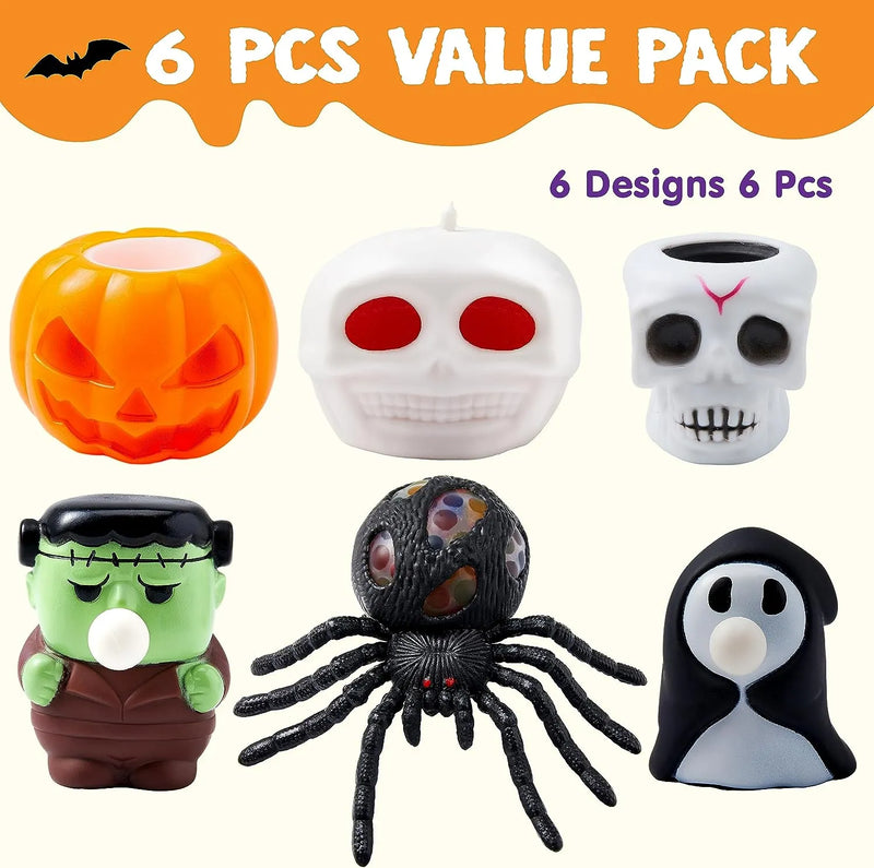 6Pcs Halloween Squishy Toys