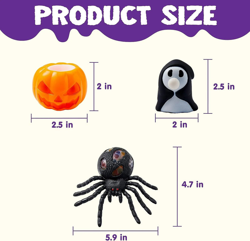 6Pcs Halloween Squishy Toys