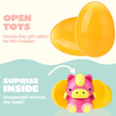 24 Pcs Easter Prefilled Eggs with Animals Squishy Toys