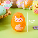 24 PCS Plastic Easter Multicolor Animal Eggs