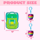 28 Pcs Valentine’s Day Axolotl Toys with Backpack Cards