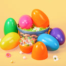 12Pcs Large Plastic Easter Eggs, 6 Inches Colorful Jumbo Eggs Fillable