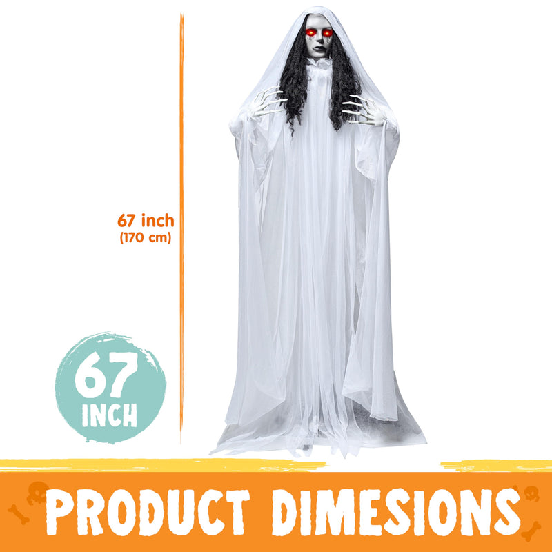 67" Halloween Decorations Outdoor Life Size Bride Decor