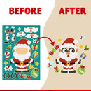 24 Pcs Christmas Make-a-face Stickers