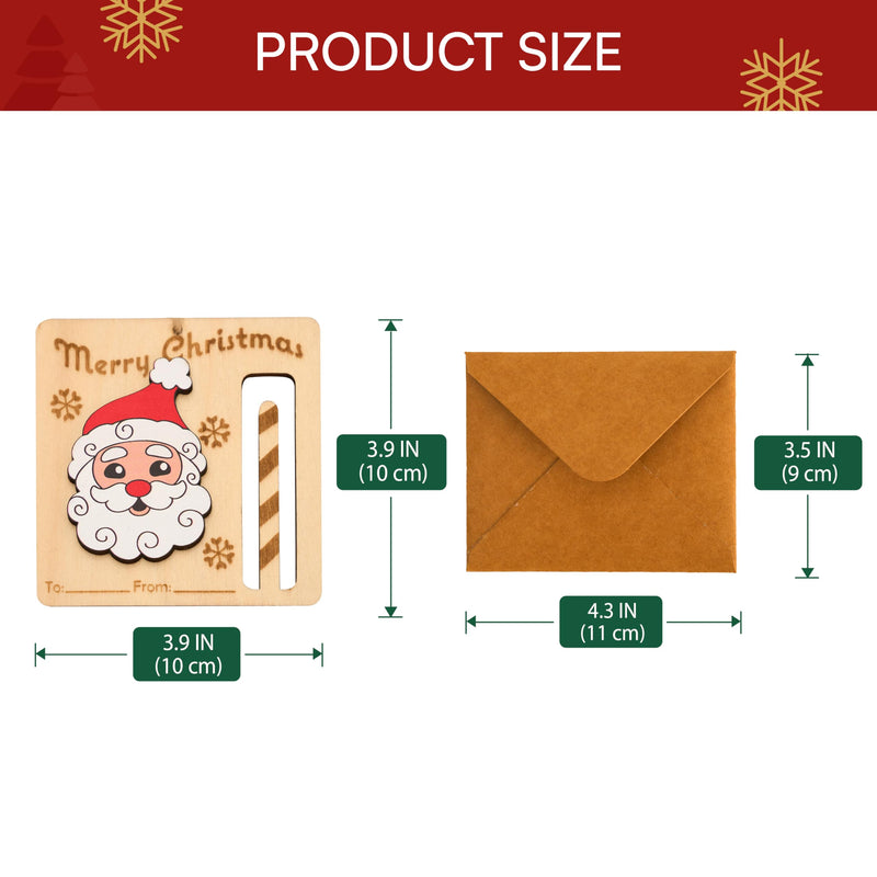 8 Pcs Christmas Money Holders for Cash Ornaments, Card Holder Display for Christmas Party Decorations