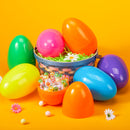 24 Pcs Large Plastic Easter Eggs, 6 Inches Colorful Jumbo Eggs Fillable