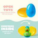 12 Pcs Prefilled Easter Eggs with Rubber Ducks Bath Toys