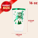 36 PCS Christmas Plastic Cups Disposable