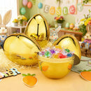 6Pcs 10'' Gold Jumbo Easter Eggs