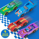 4 DIY Wooden Race Cars-Build & Paint Your Own Wood Craft Kit