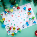 25 PCS Christmas Rubber Stamps for Kids Gift