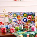 Dessert Slime Advent Calendar, 24 Days Christmas Countdown Calendar Kit