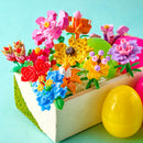12 Pcs Flower Building Blocks Prefilled Easter Eggs for  Kids Egg Hunt