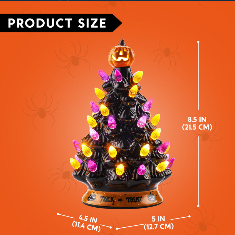 8.5 Inch Halloween Ceramic Tree