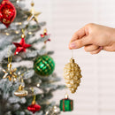 82 Pcs Assorted Christmas Ornaments Ball Set, 3.15'' Red Gold Green Deluxe