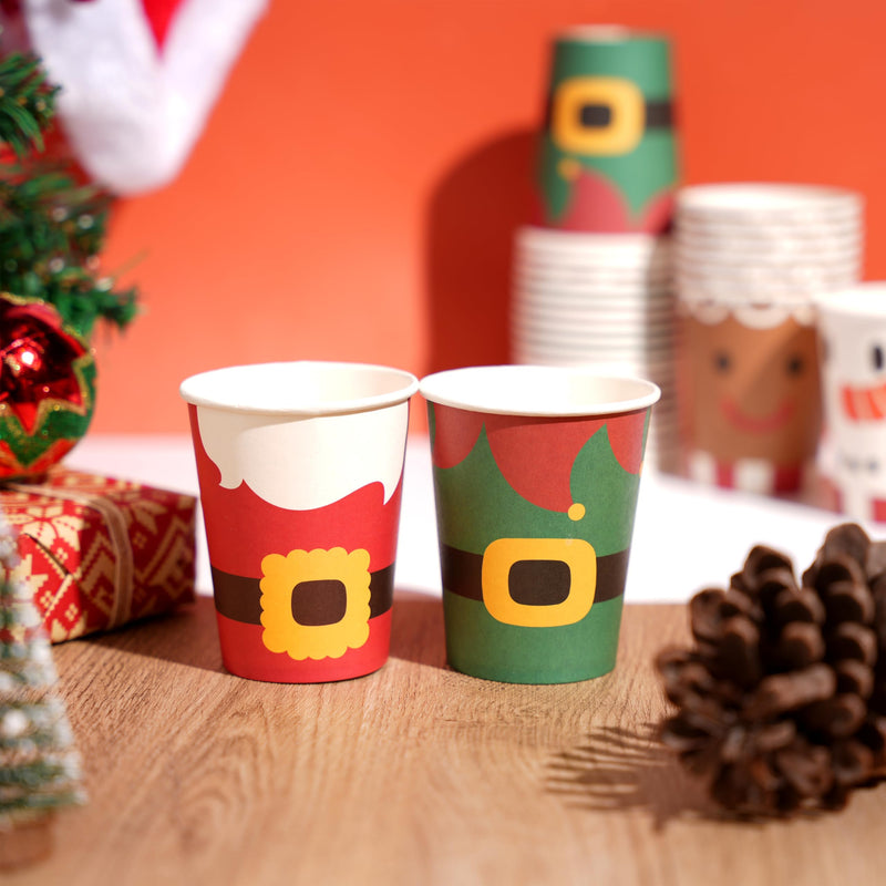 48 PCS Merry Christmas Disposable Cups