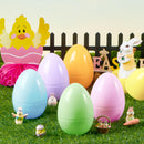 6 Pcs Large Pastel Easter Eggs - 6 Inches Jumbo Plastic Eggs Fillable for Easter Hunt