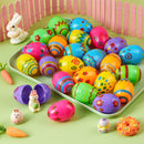 24PCS 2.3" Printed Eggs