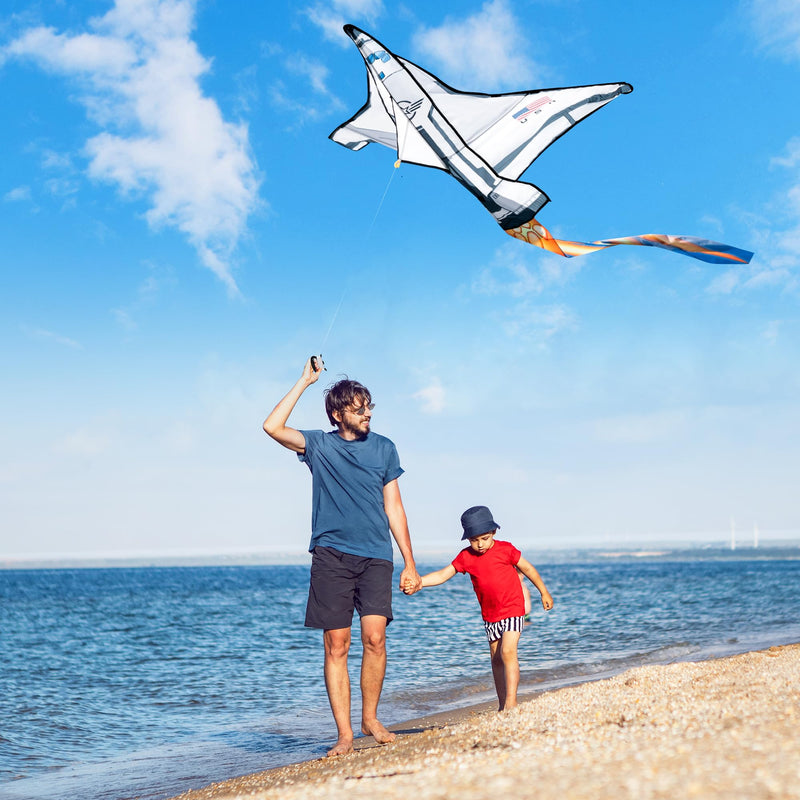 Spaceship Kite Easy to Fly for Kids and Adults with 262.5 ft String