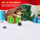 2Pcs Christmas Snow Blanket Roll for Christmas Decoration