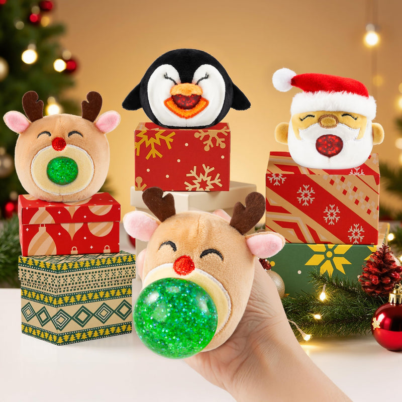 3 PCS Christmas Squeeze Plush Balls