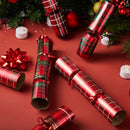 10in Christmas No Snap Party Favor (Plaid)