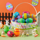 18PCS 3.15" Printed Easter Eggs