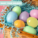 1000Pcs 2.3in Colorful Bright Plastic Pastel Easter Eggs for Easter Hunt