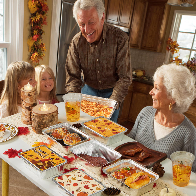 24Pcs Thanksgiving Leftover Containers with Lids
